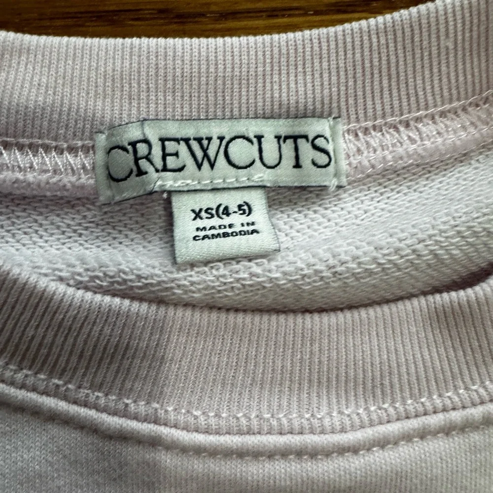 Crewcuts Crystal Hearts Pink Sweatshirt Size XS(4-5)